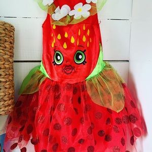 Shopkin Strawberry 🍓 Halloween 🎃/ Dress up Costume - Girls size 7/8